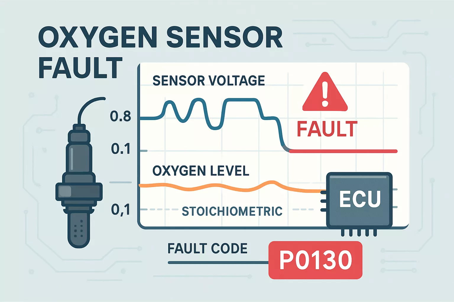 خرابی سنسور اکسیژن